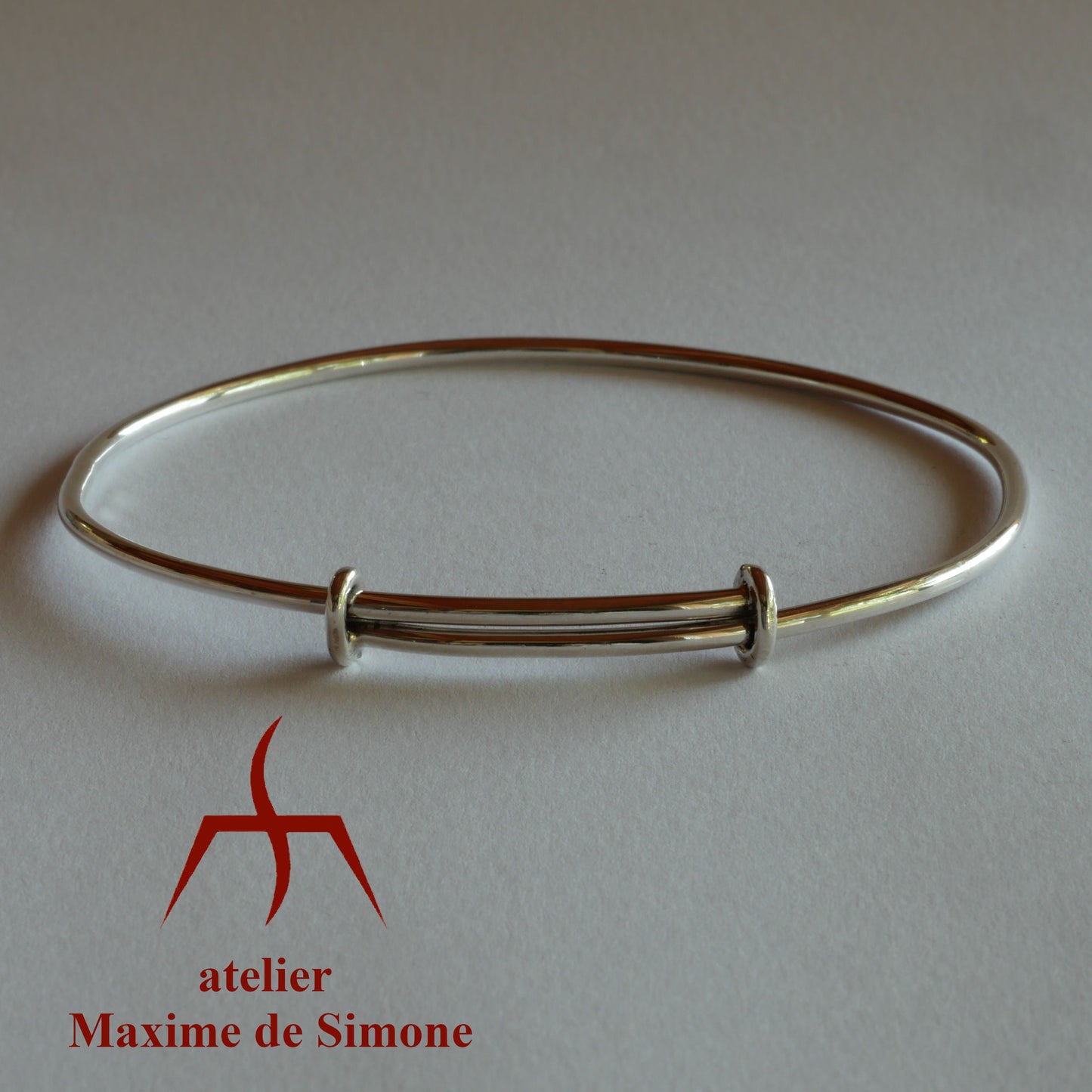 bracelet réglable en fil d’argent