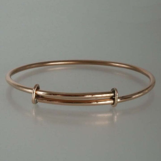 bracelet en fil de bronze réglable grande taille