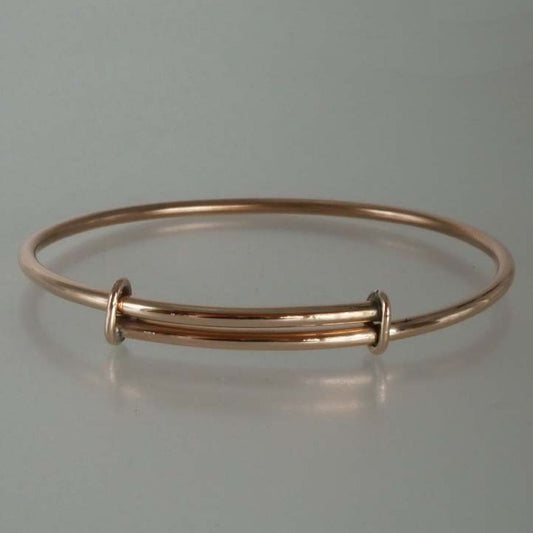bracelet réglable en fil de bronze - grande taille