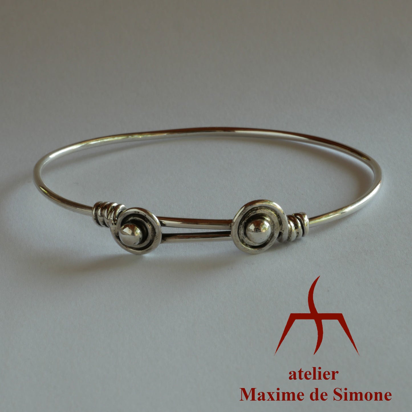 bracelet réglable en argent inspiré de l’Égypte ancienne