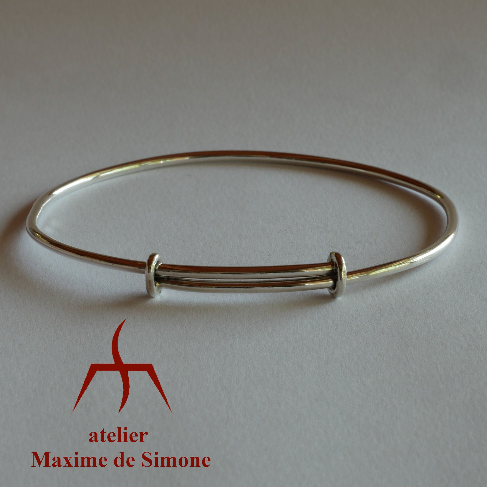 bracelet réglable en fil d’argent