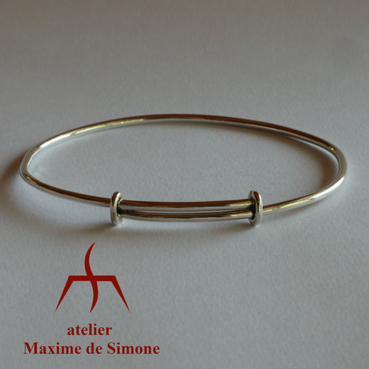 bracelet réglable en fil d’argent
