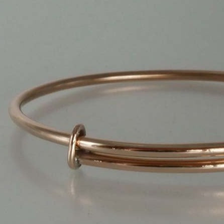 bracelet en fil de bronze réglable grande taille