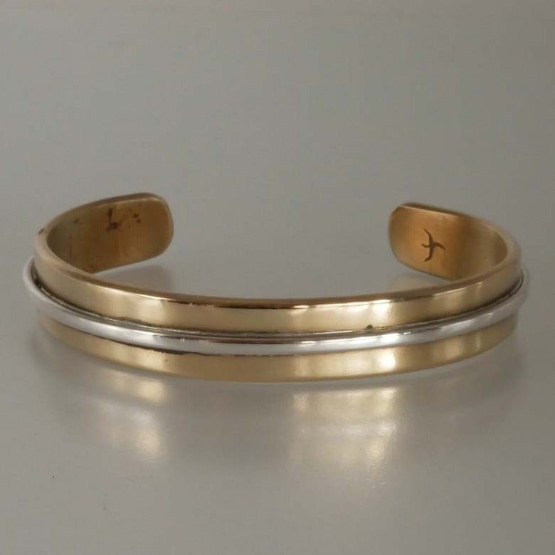 bracelet en bronze et argent - atelier Maxime de Simone